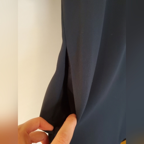 COS Navy Blue Dress with Flutter Sleeves - Picture 6 of 13